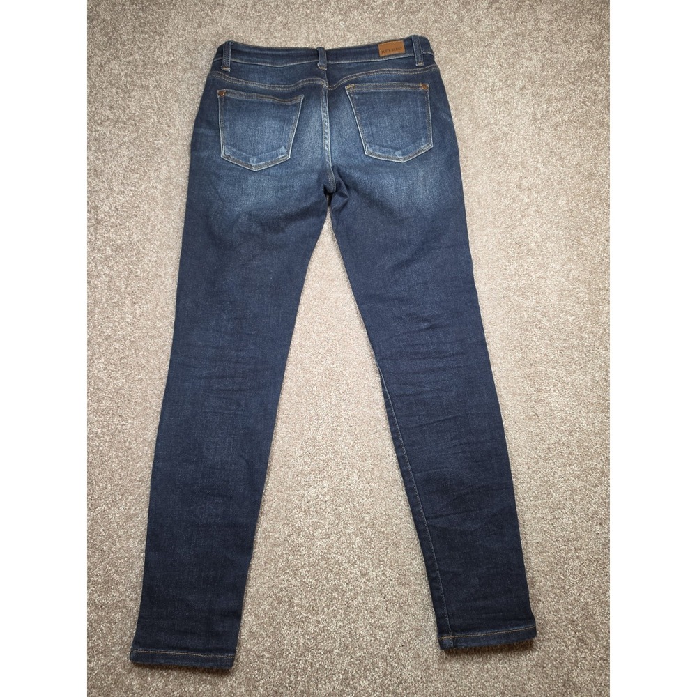 Judy Blue Skinny Fit Jeans Women's Size 7/28 Dark Wash Stretch Denim - Picture 6 of 7